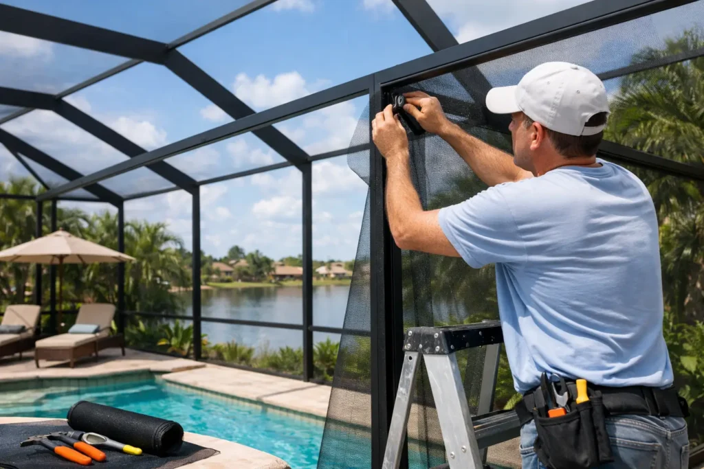 Screen Enclosure Repair for South Florida Homes