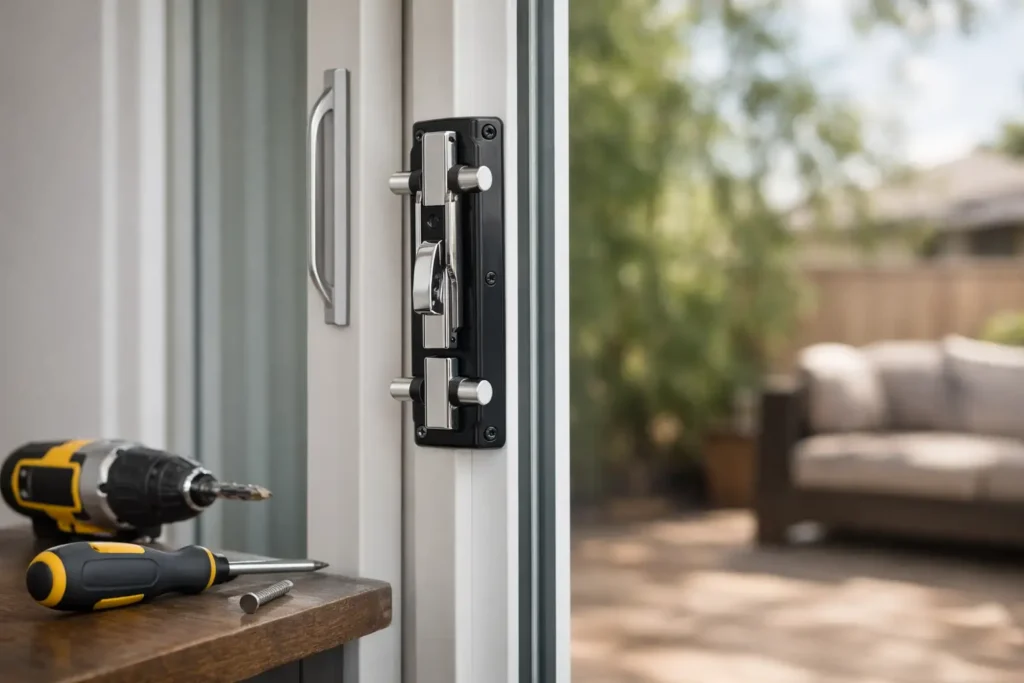 Sliding Door Double Bolt Lock Upgrade Guide