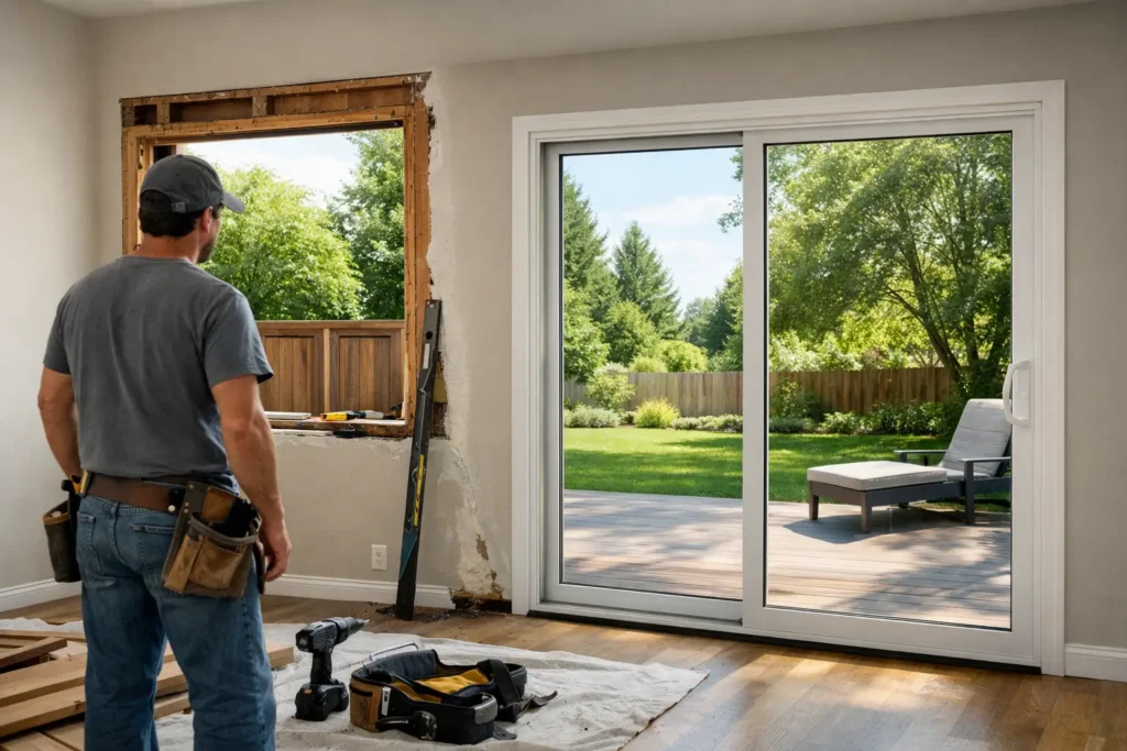 Cost to Replace Window With Sliding Glass Door